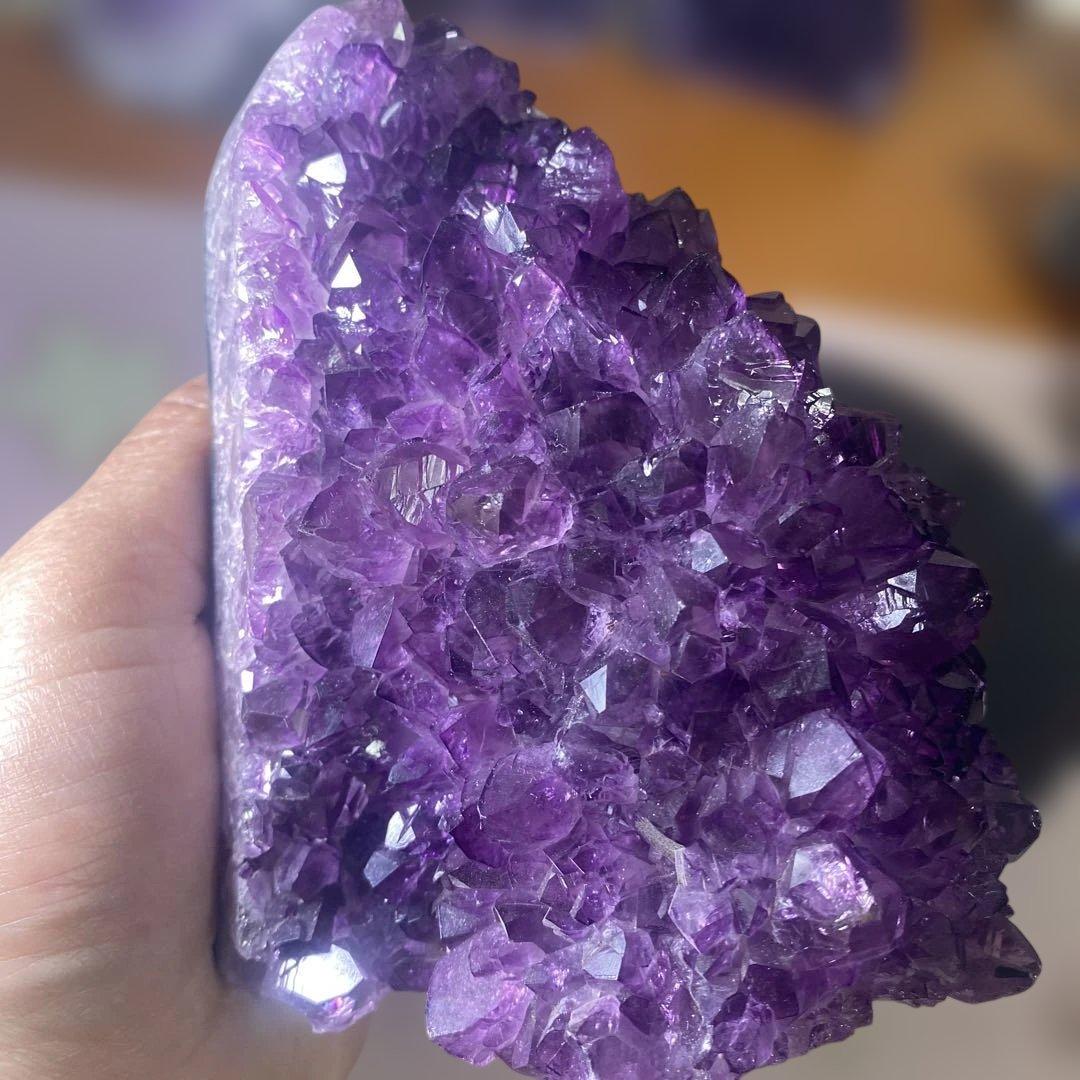 【極上】ウルグアイ産アメジストクラスター1243g絶品超濃い超美しい 幸運水晶