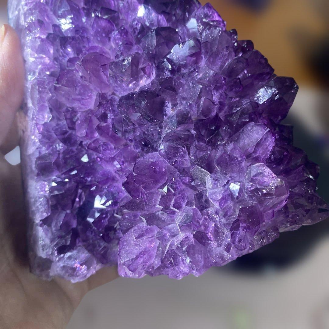 【極上】ウルグアイ産アメジストクラスター1243g絶品超濃い超美しい 幸運水晶