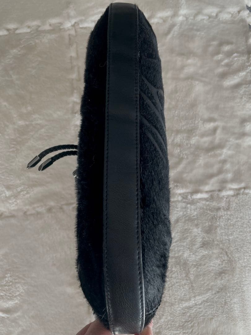 Cartier カルティエ パンテール ワンショルダーバッグ ハラコ ブラック