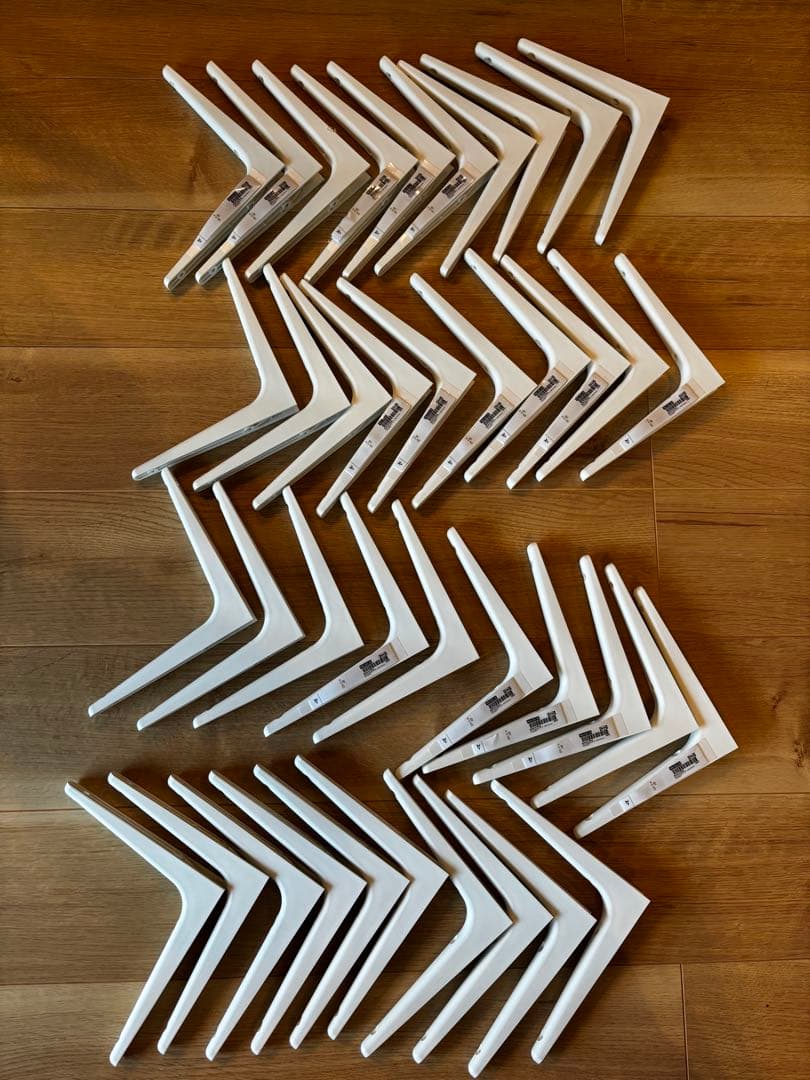 IKEA SIBBHULT ブラケット ホワイト 18x18cm 40個