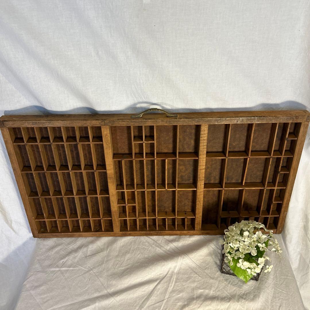 フランスアンティーク　ビンテージ プリンタートレイ 蚤の市 古道具 大きめ