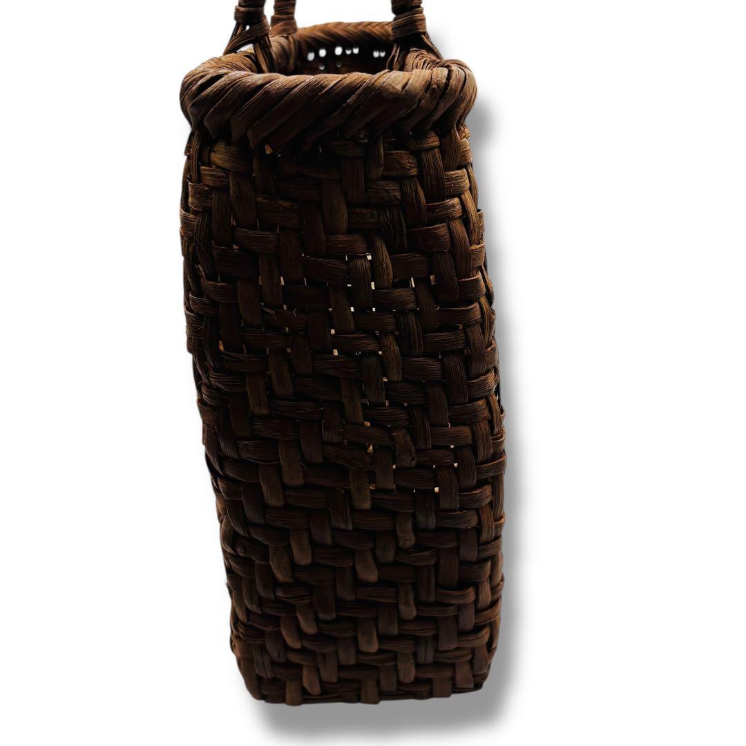 山葡萄 かごバッグ 籠バッグ 手編み 天然素材 ハンドバッグ 和装 網代編み