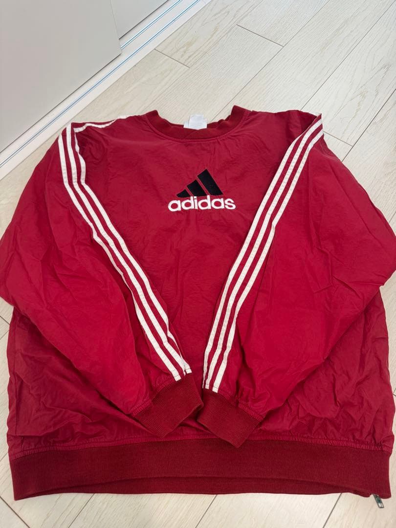 希少 常田大希着用 Adidas アディダス ナイロンプルオーバー スウェット