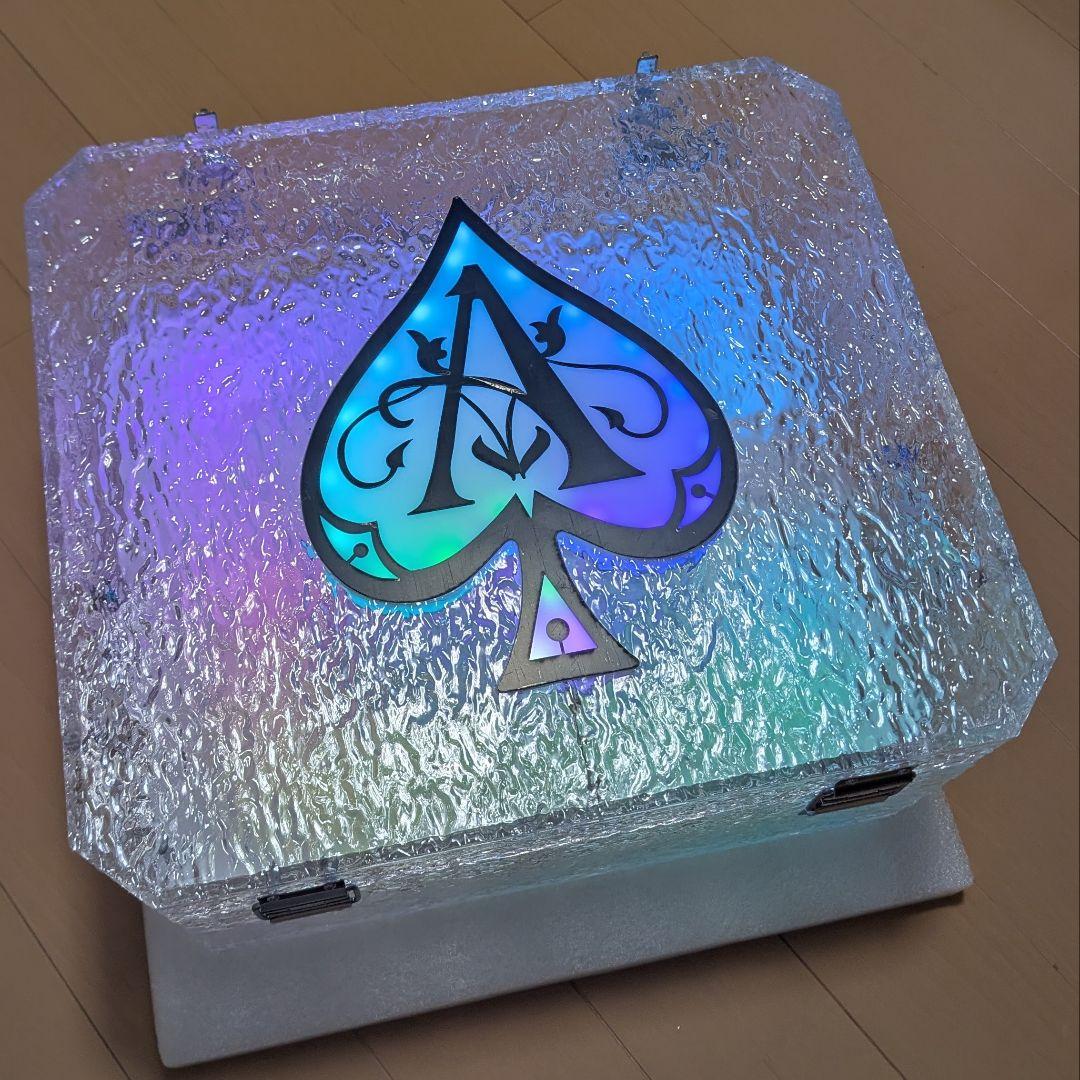 LED付 シャンパン ディスプレイ ボックス 収納 　トランク型　ボトルケース