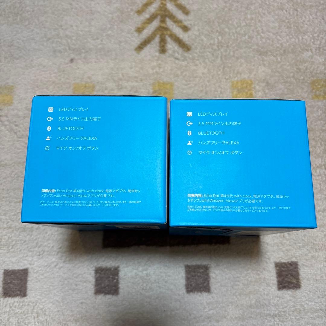 も*ん様 《新品未使用》Echo Dot with Clock 2台セット　第4