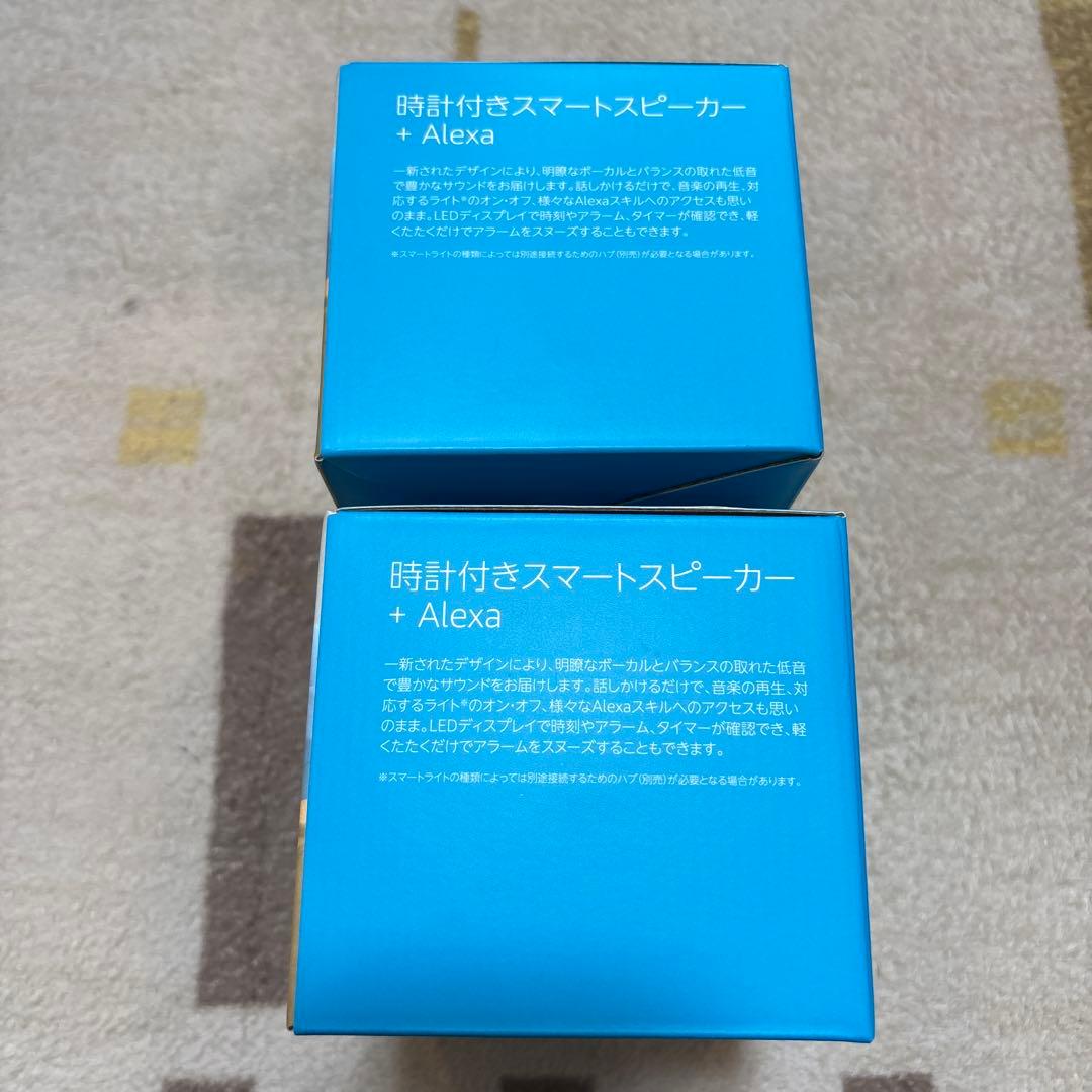 も*ん様 《新品未使用》Echo Dot with Clock 2台セット　第4