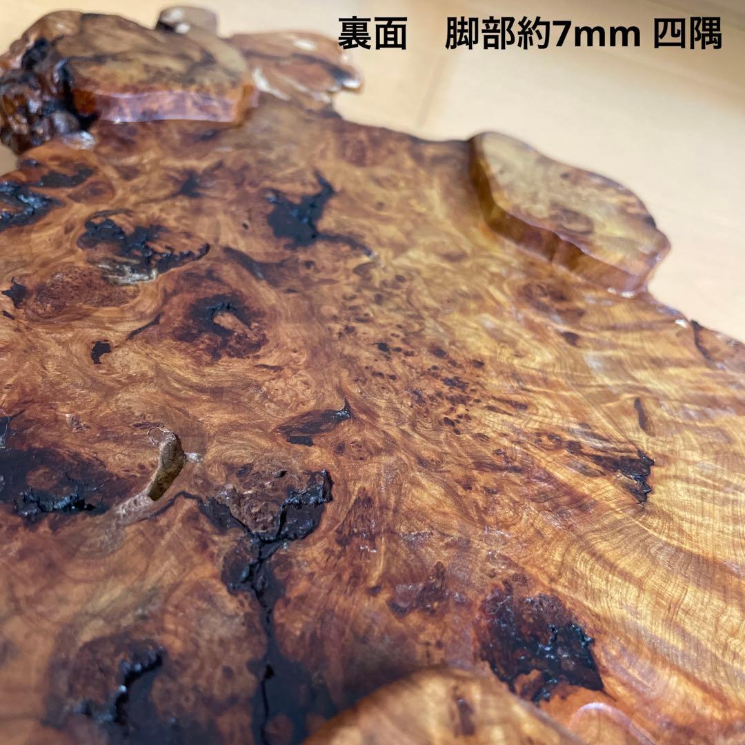 青森ヒバ　天然木　花台　盆栽台　置き台　飾り台　一枚板