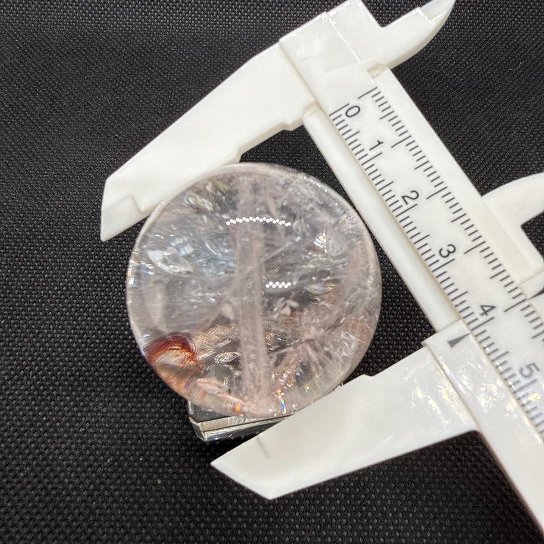 爆虹♪天然石　ピンクアゼツライト【ファイヤー共生】ランダム台座セット♪