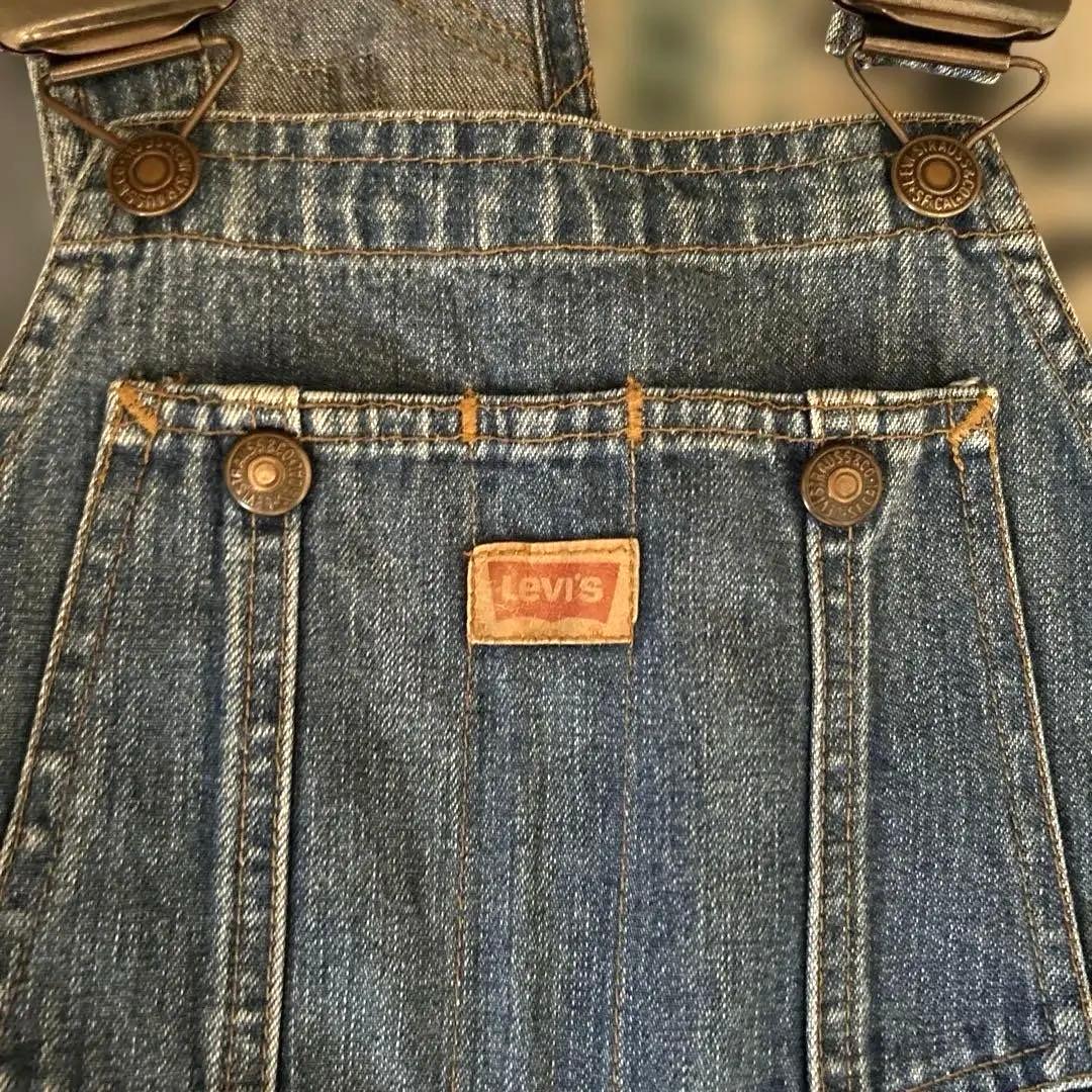 70s Levi'sオーバーオール 黒タブ香港製 ヴィンテージタテ落ちサイズ30