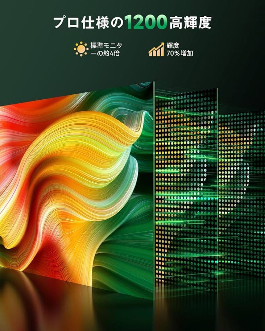 モバイルモニター 4k 16インチ ポータブルモニター モバイルディスプレイ