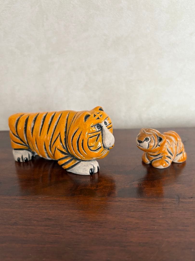 ビンテージアーテサニア・リンコナダ ハンドメイド トラ 親子　ウルグアイ