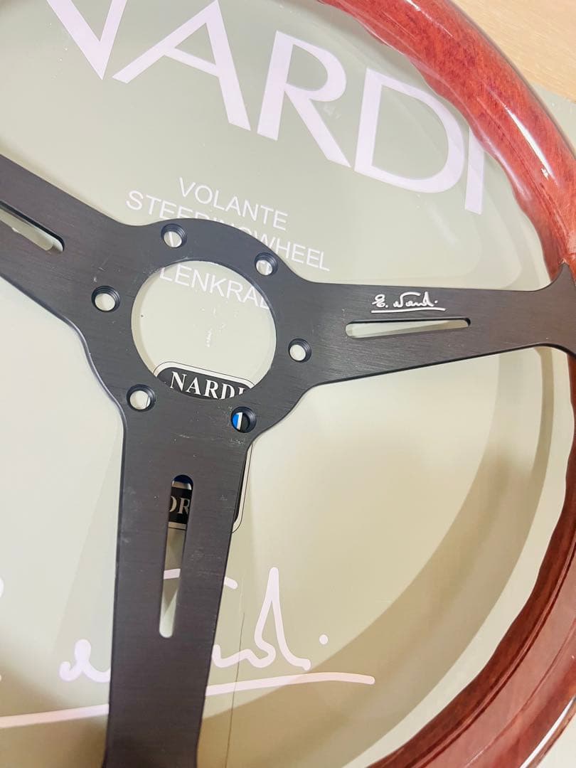 ナルディ クラシック ウッド ステアリング 14インチ ホーンリング付き②