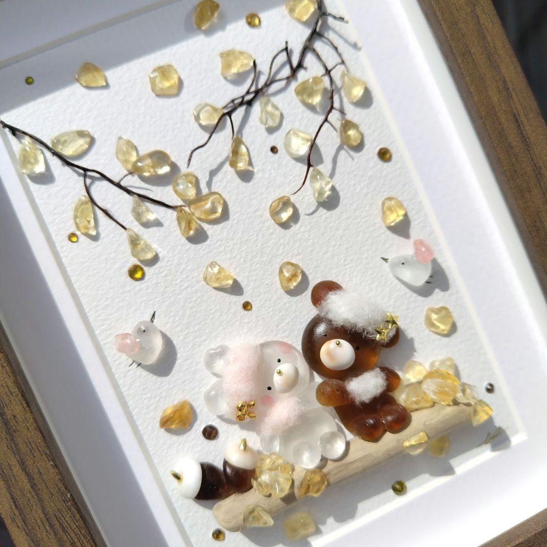 シーグラスアート『 autumn•*¨*•.¸♬︎』他2点