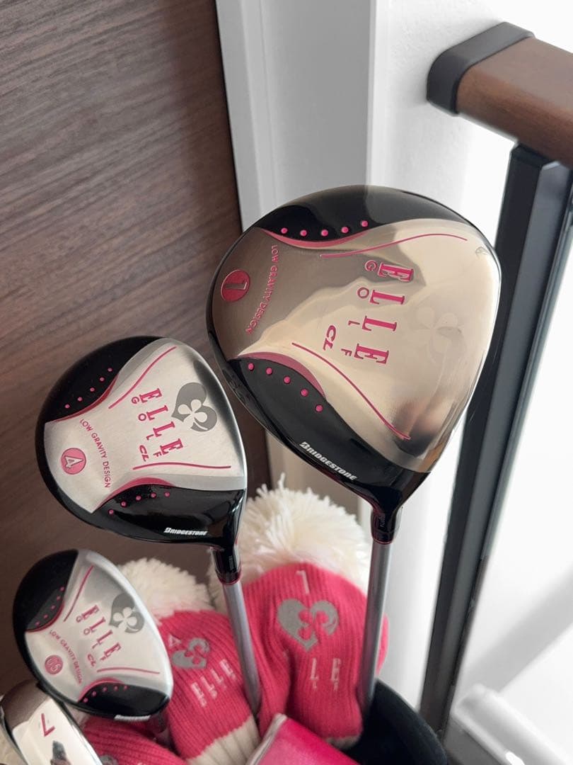 【美品】BRIDGESTONE ELLE レディース ゴルフクラブセット 8点