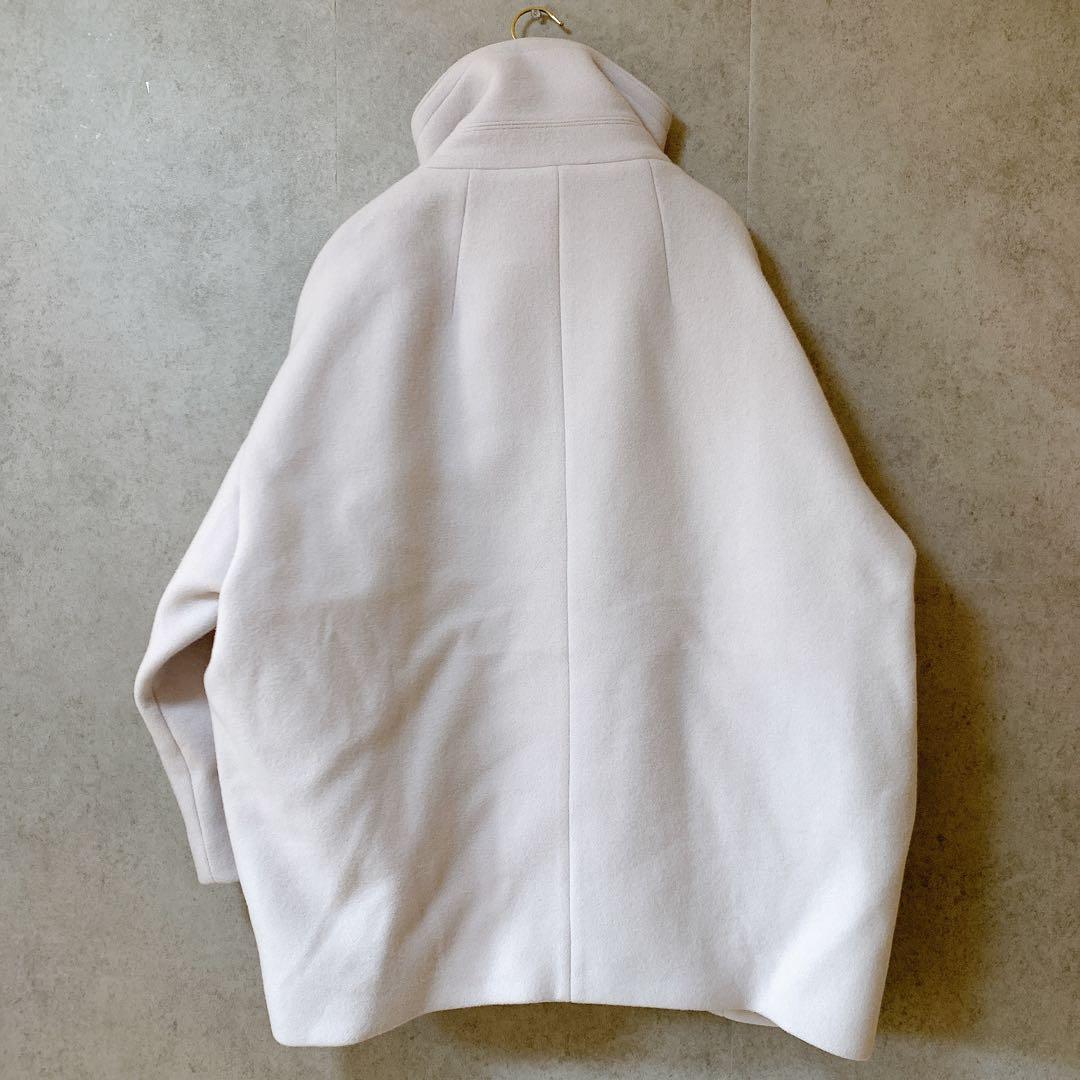 新品タグ付✨NOBLE スタンドカラーオーバーコート 完売色ベージュ 日本製 F