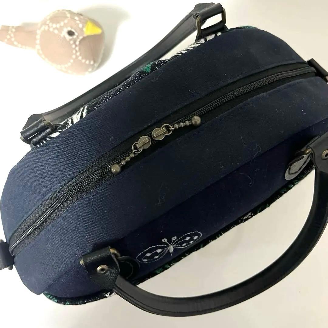 ミナペルホネン　ハンドメイドバッグ　ボストン型バッグ