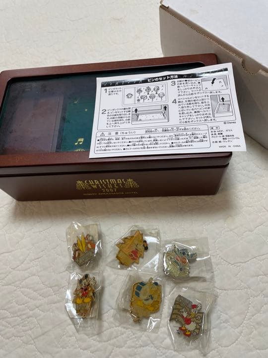 ディズニー　アンバサダーホテル　オルゴール　非売品　ピンバッジ　新品　未使用品