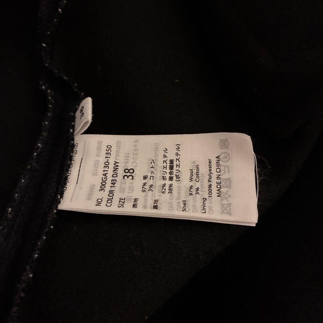 M*a様 ENFOLD round hem coat 38 ダークネイビー