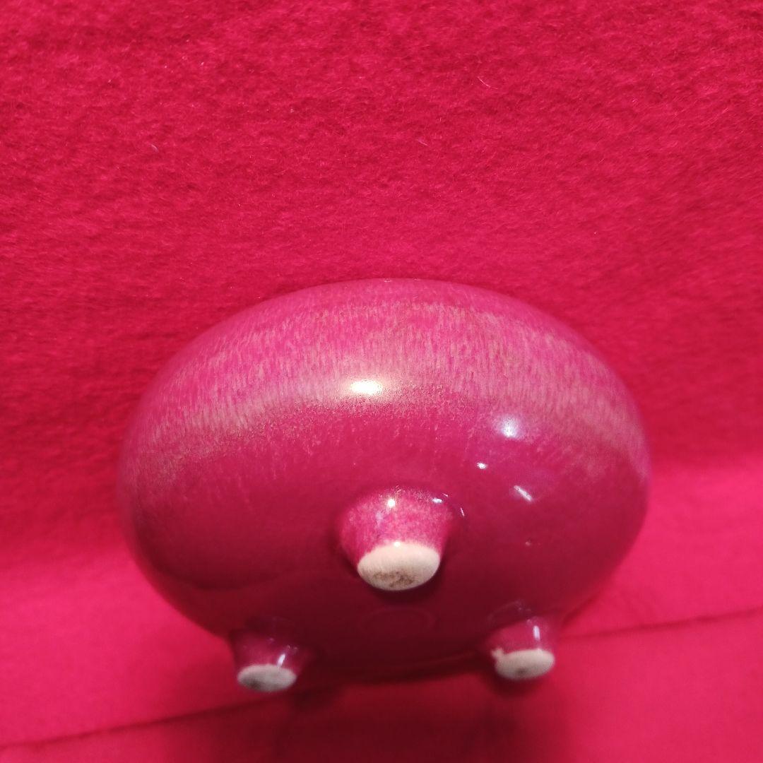 紫紅釉 陶磁器 花台 古物