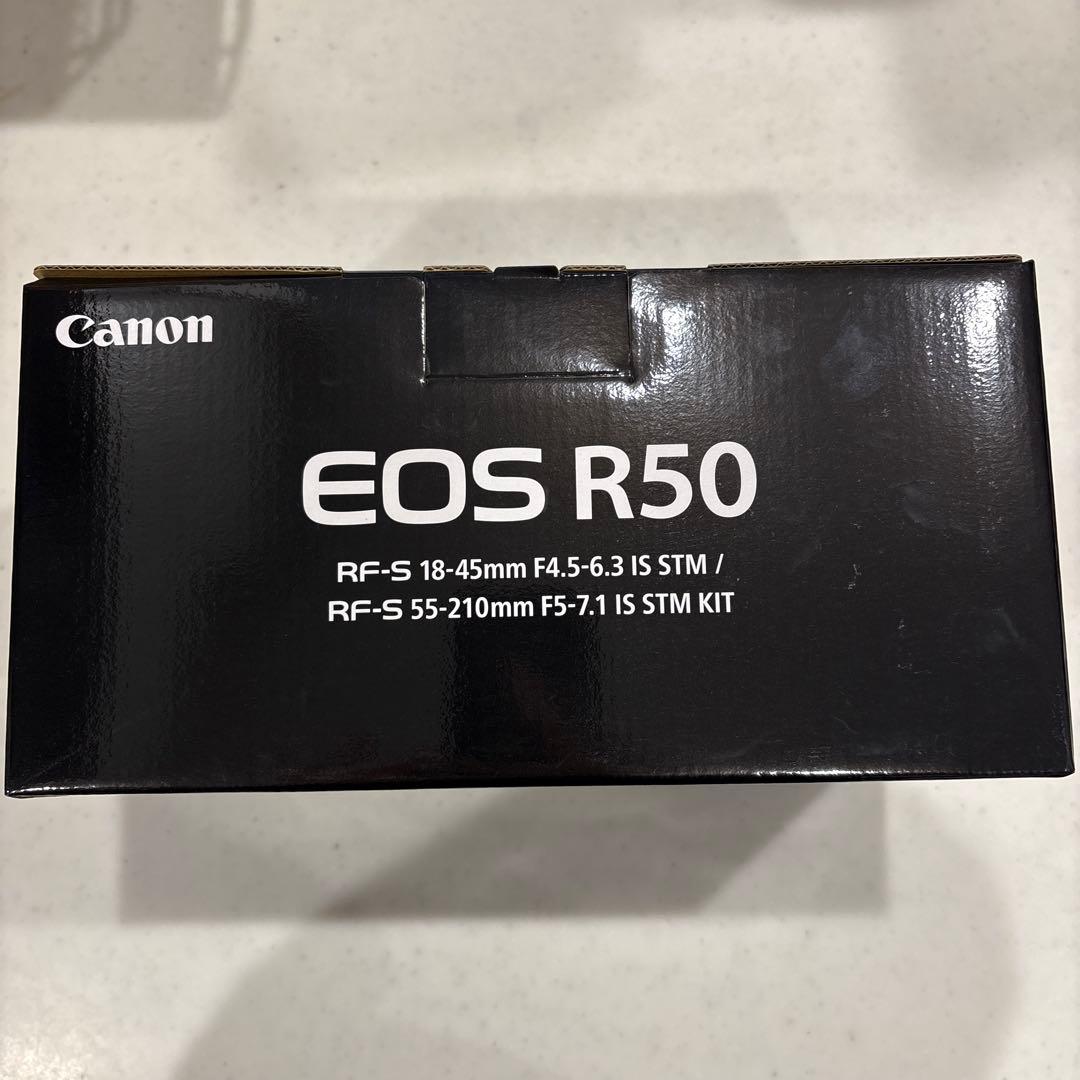Canon ミラーレス一眼カメラ EOS R50 ダブルズームキット（ブラック）