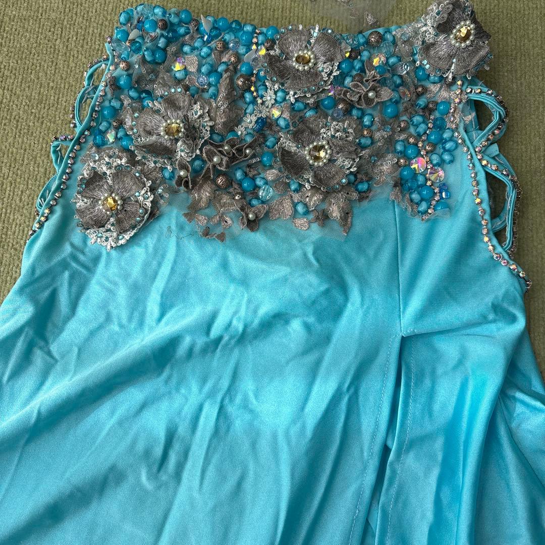 水色 ベリーダンス セットアップ