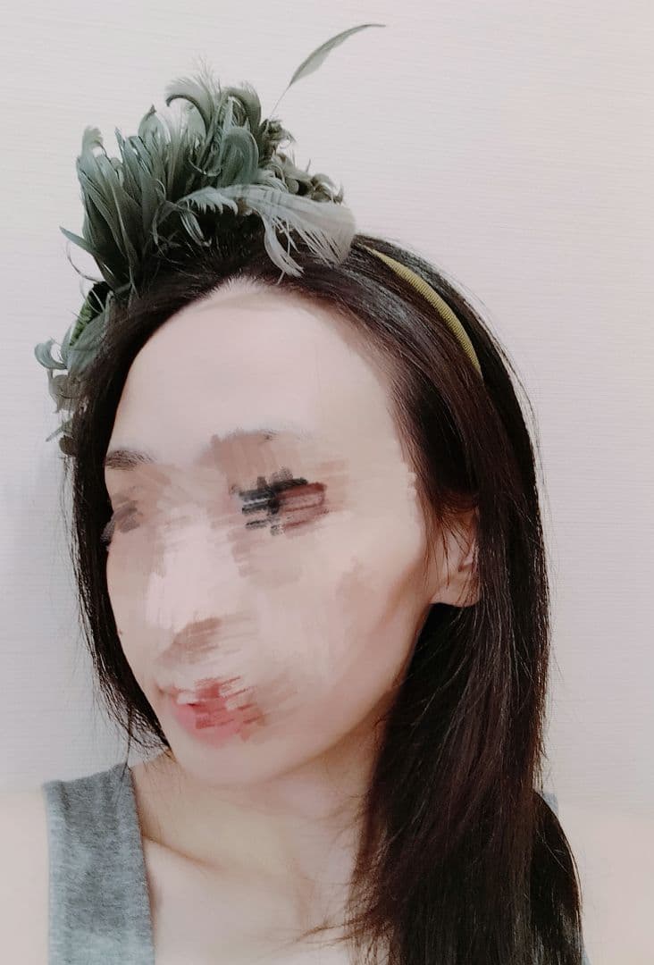 グリーン　ヘッドドレス　蛇革　ヘアバンドコスプレ二階堂大和カチューシャ　髪飾り