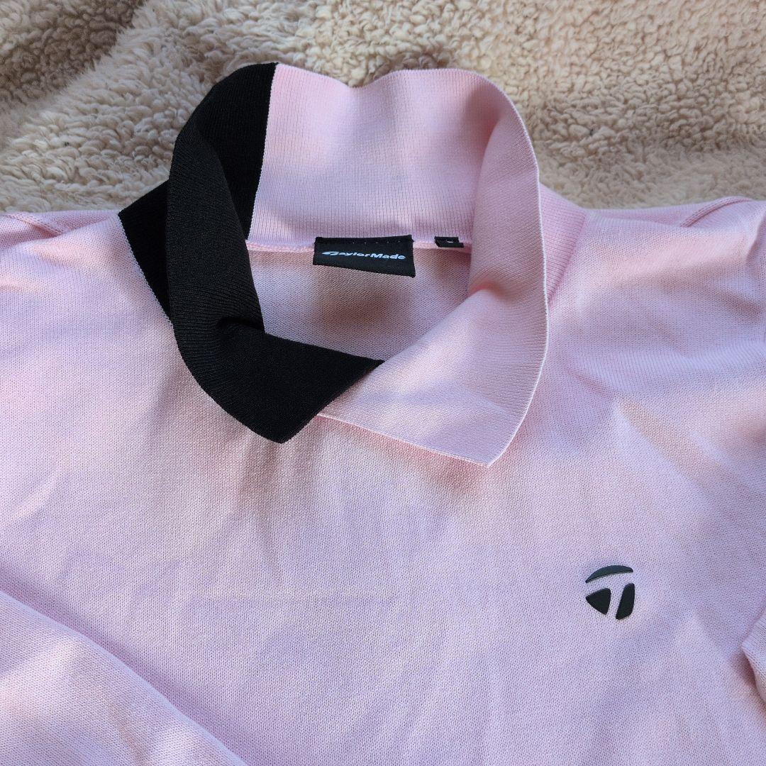 TAYLORMADEセットアップ　 ピンクセーター＆ネイビーキルティングスカート