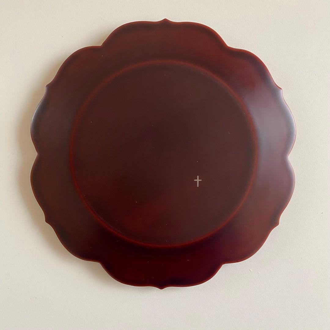 TIME & STYLE 溜塗 - 稜花皿