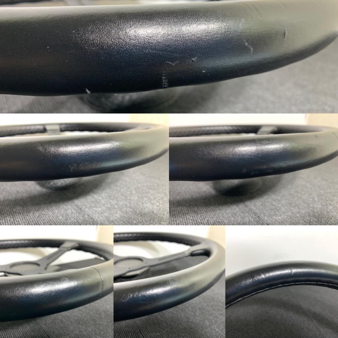 ナルディ クラシック 36パイ ブラックレザー 美品 ホーンボタン付き