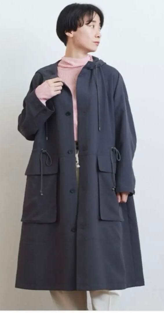 【yuni】 Pe washer hooded コート