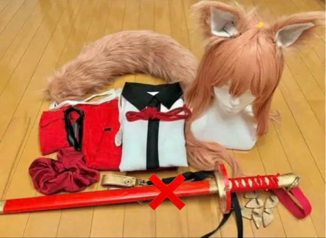 FGO 鈴鹿御前 第一再臨 第二再臨 コスプレ衣装 武器付き フルセット