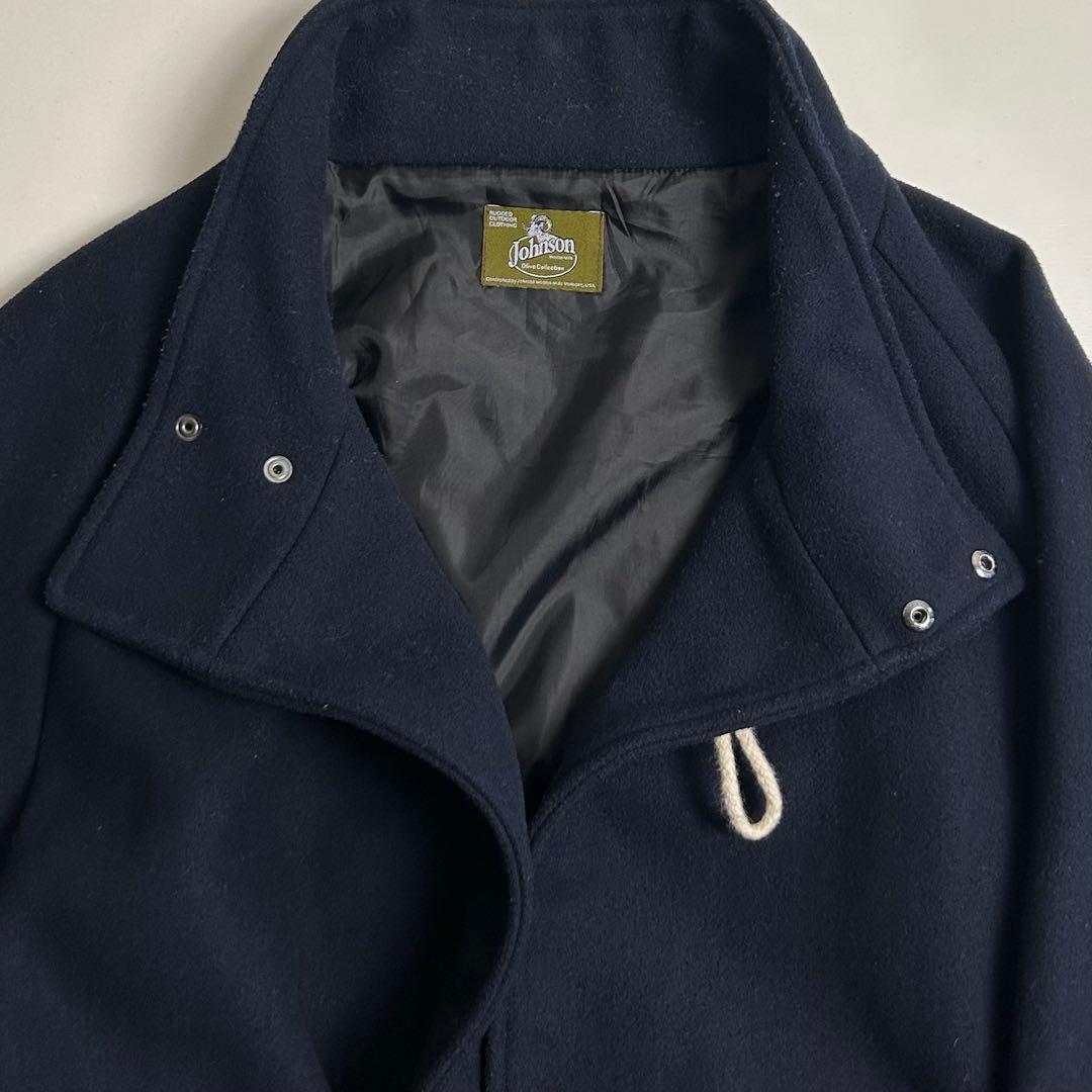 希少【美品】ジョンソンウーレンミルズ/エルガン別注スタンドカラーダッフルコート