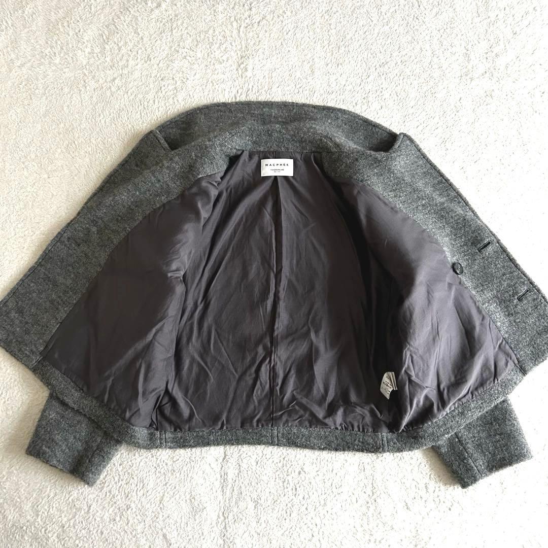 美品 トゥモローランド マカフィー シープパイル ショートピーコート 金ボタン