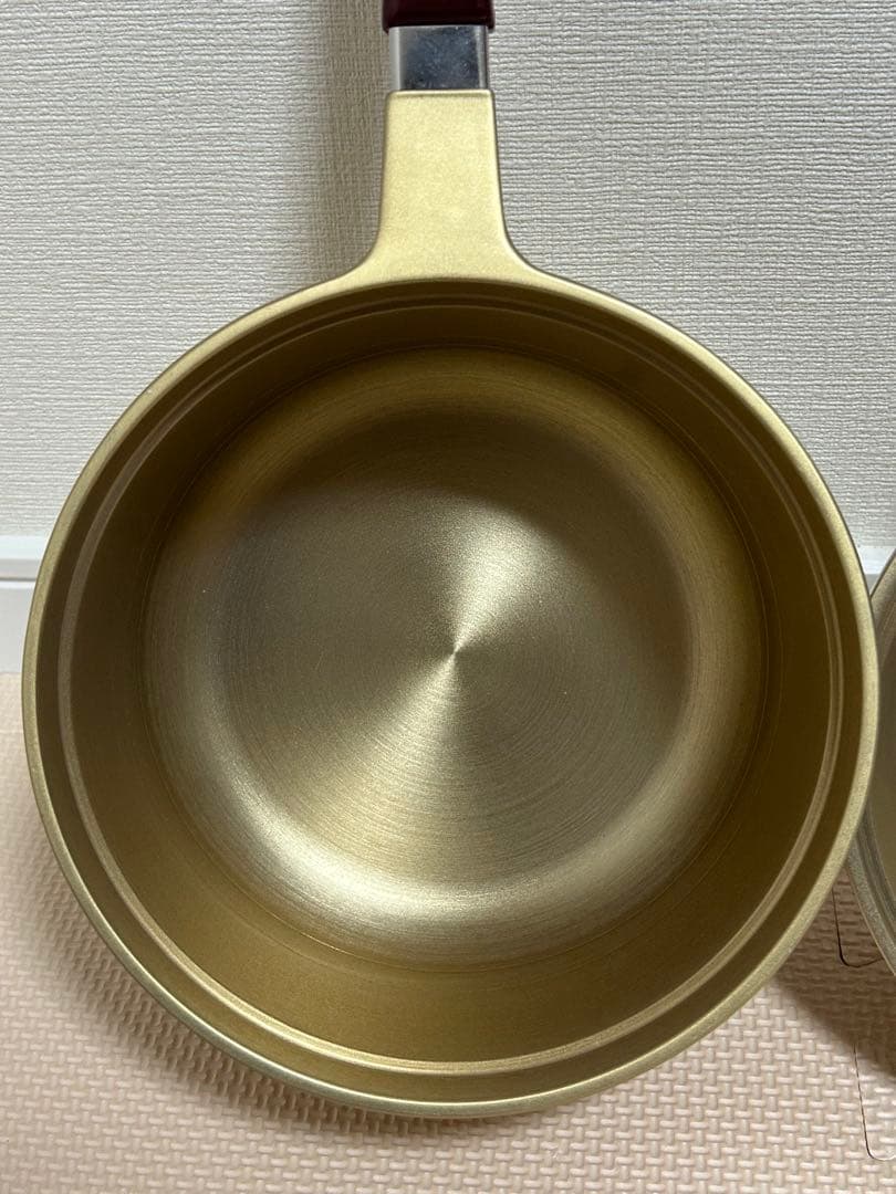 マル球産業　かわいいナベミニゴールド　深ナベ・浅ナベ・フライパンセット