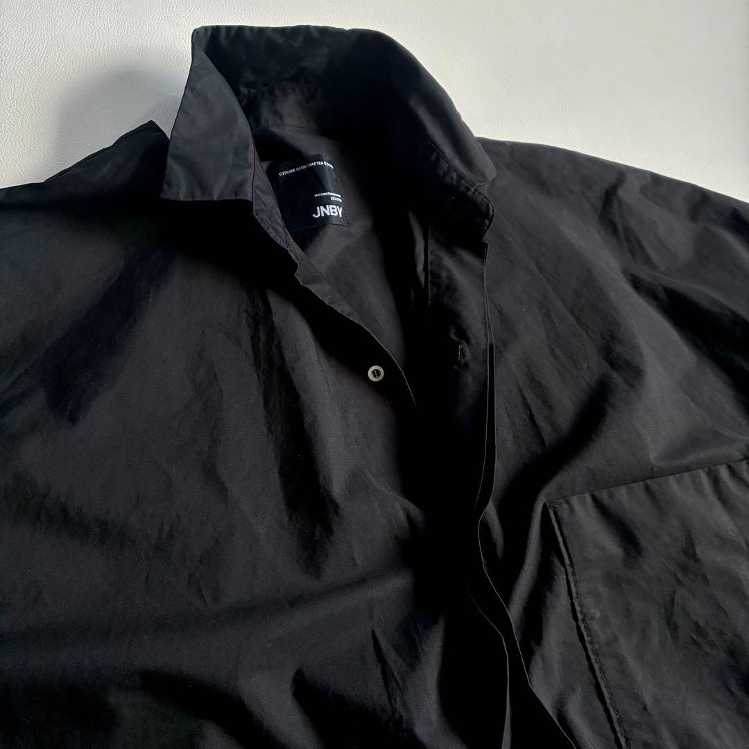 ◆美品◆JNBY◆4万程◆オーバーサイズシャツチュニック◆黒◆綿100%◆慈雨