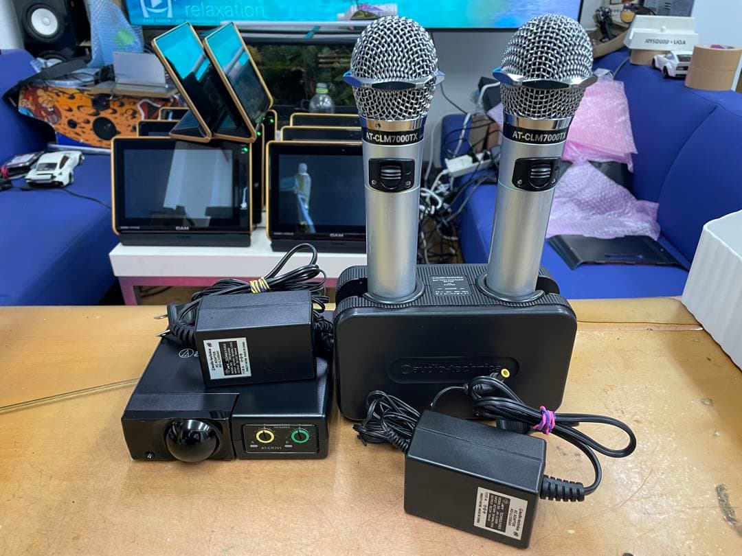 オーディオテクニカ製赤外線ワイヤレスマイクセットCR701+CLM7000