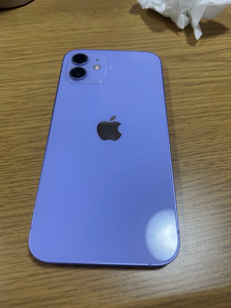 Apple iPhone 12 本体 パープル美品64gb