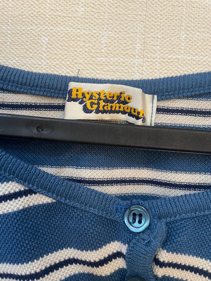 90'Sヴィンテージ ヒステリックグラマー ボーダーポロシャツ生地キャミソール