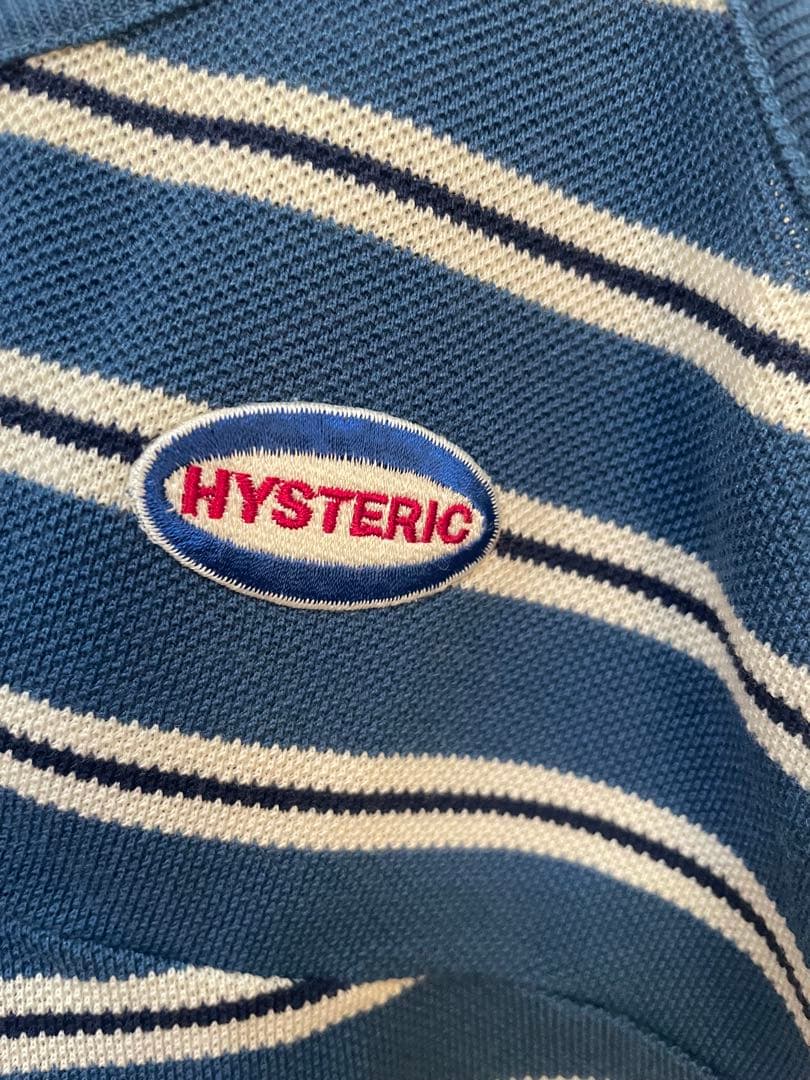 90'Sヴィンテージ ヒステリックグラマー ボーダーポロシャツ生地キャミソール