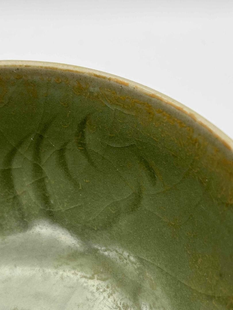 元時代から明時代　青磁　龍泉窯茶碗　大鉢 青磁茶碗　越州窯 唐物(D-65)