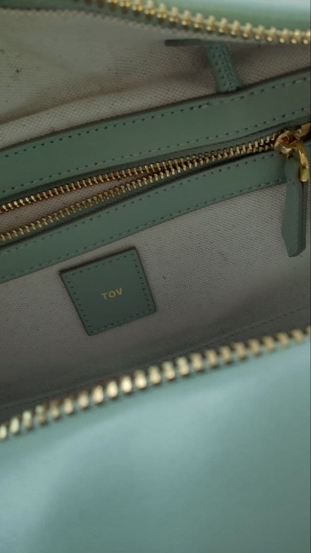 TOV ミントグリーン ハンドバッグ