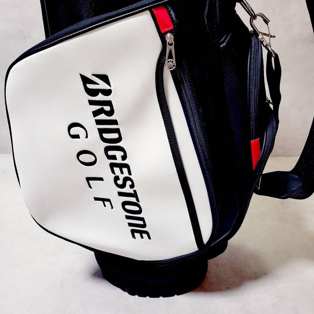 【良品】ブリヂストン プロモデル 9型 スタンド式 キャディバッグ ゴルフバッグ