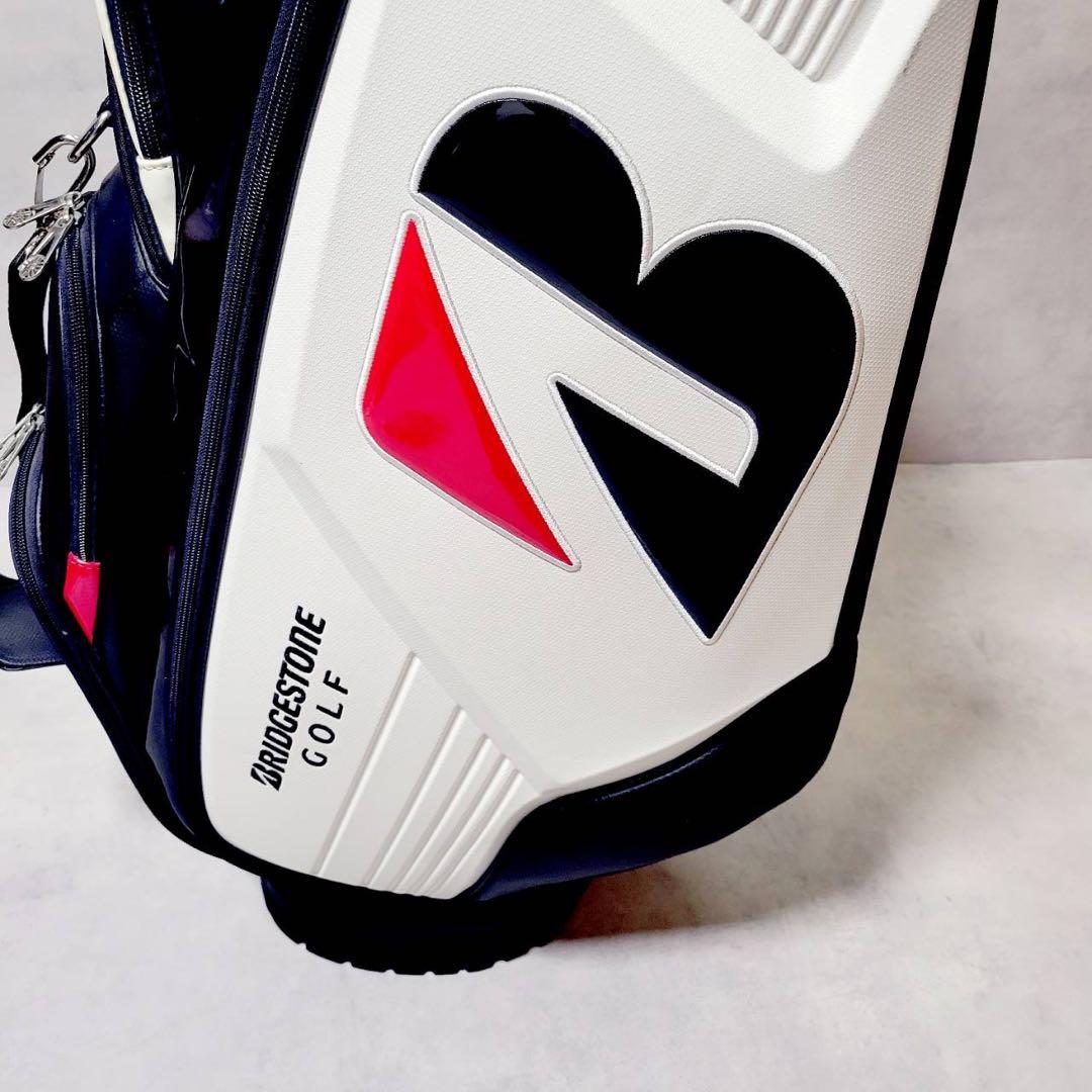 【良品】ブリヂストン プロモデル 9型 スタンド式 キャディバッグ ゴルフバッグ