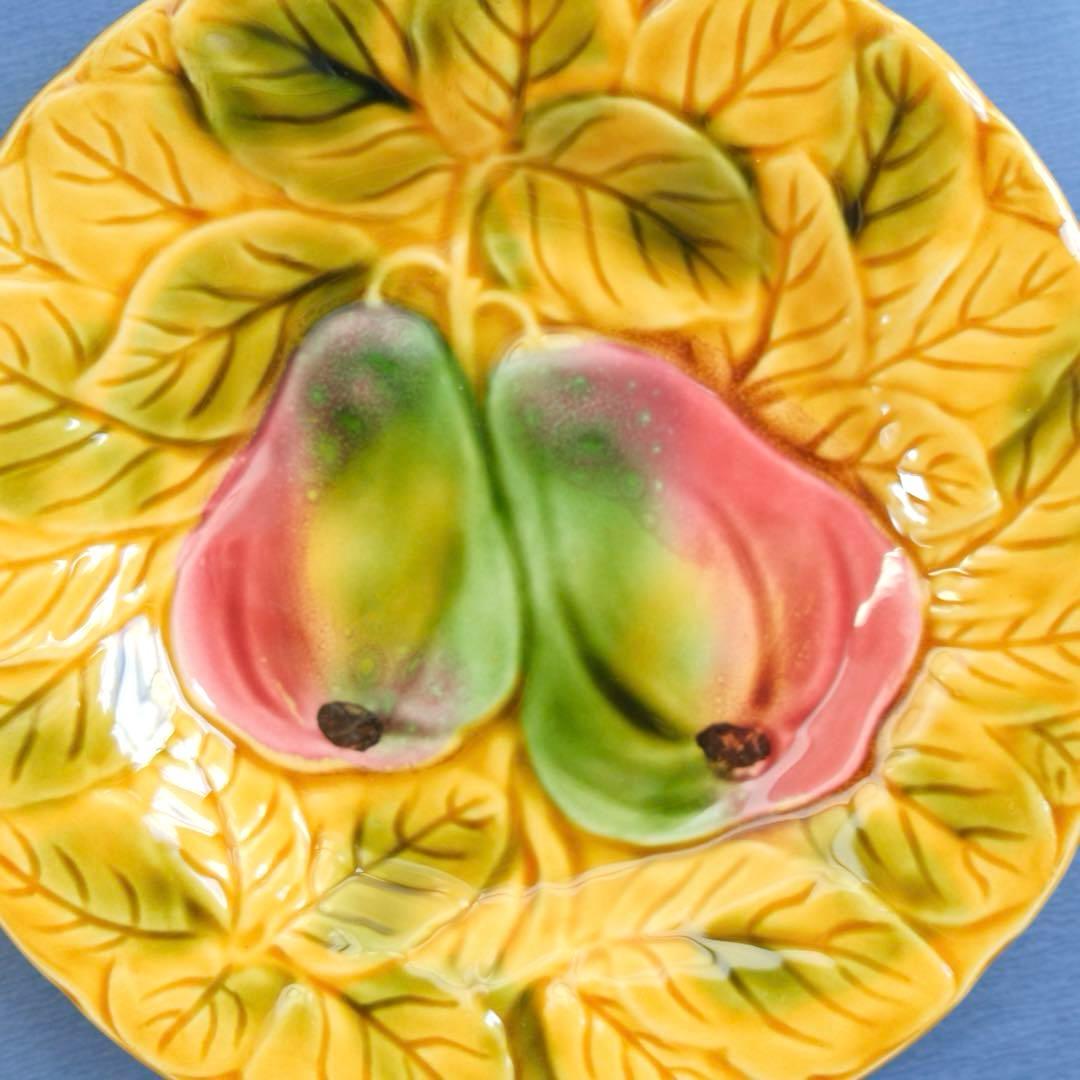 Sarreguemines サルグミンヌ アンティーク皿 バルボティーヌ2枚