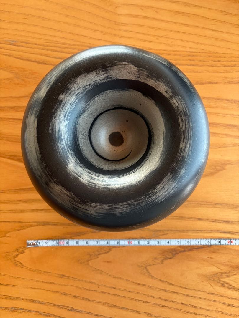 ７点セット　黒とグレーの丸型皿 約15cm