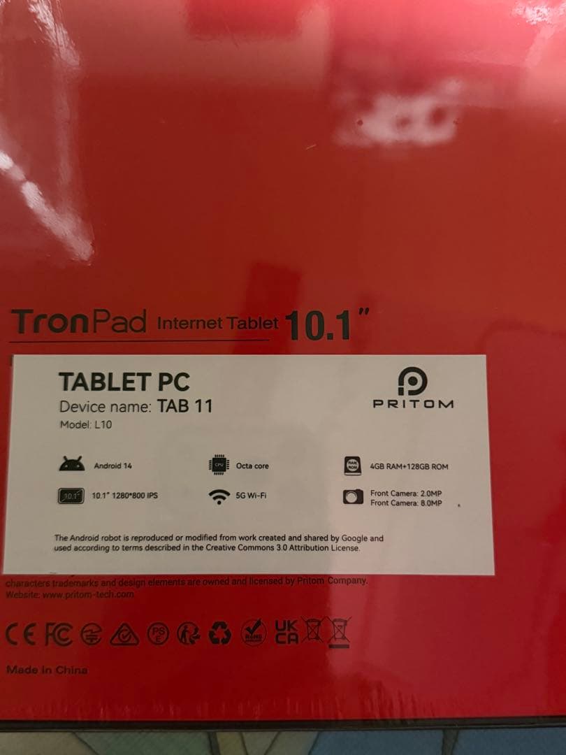 Pritom TronPad TAB 11 10.1インチ