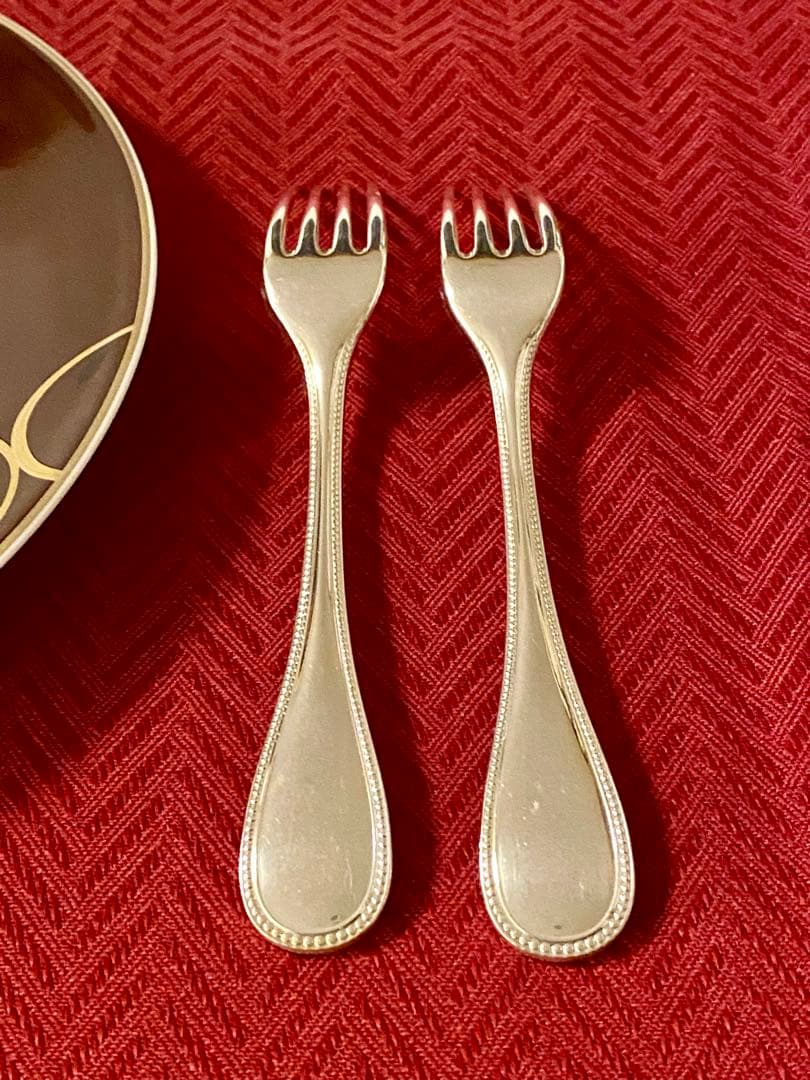 【ponpon商品】クリストフル パール スタンダードフォーク ペアセット