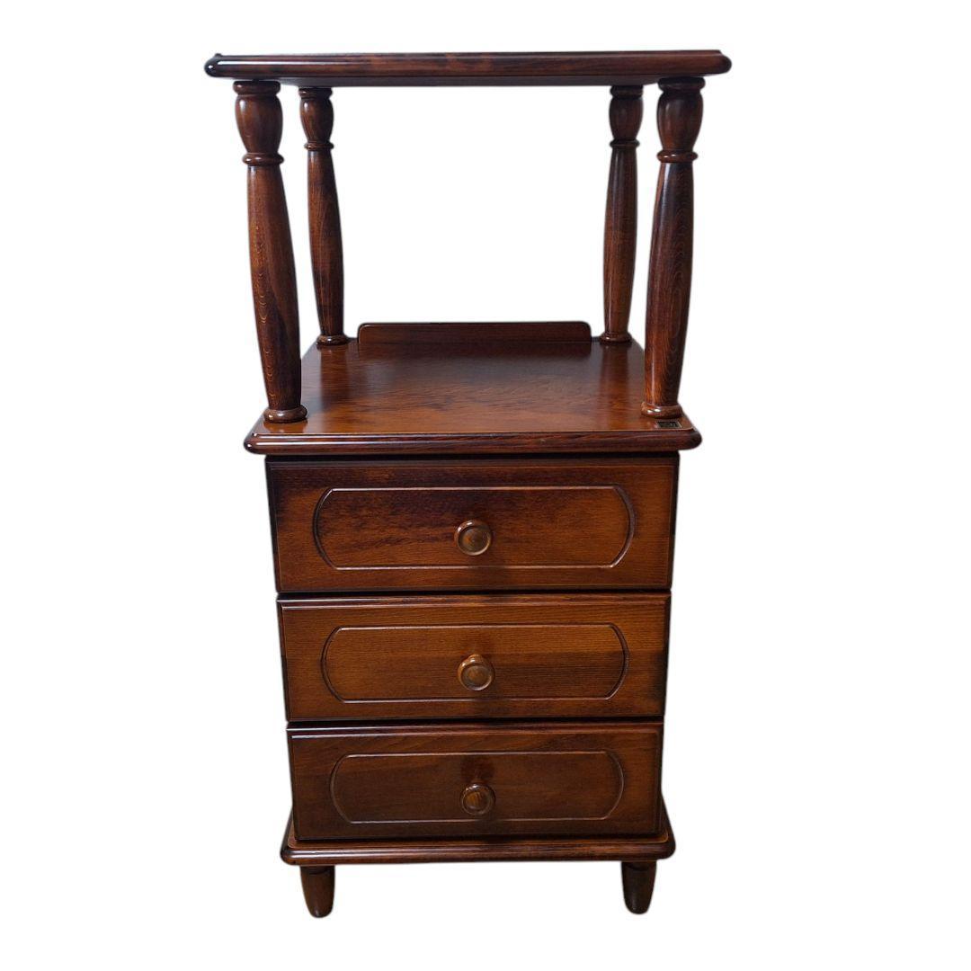 ニチハン 電話台 昭和レトロ アンティーク インテリア 木製 引き出し