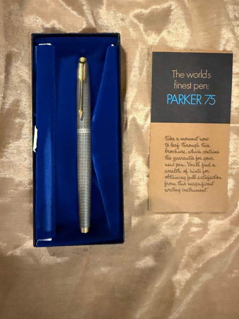 パーカー75 スターリングシルバー　シズレ　14金ペン先　未使用　美品