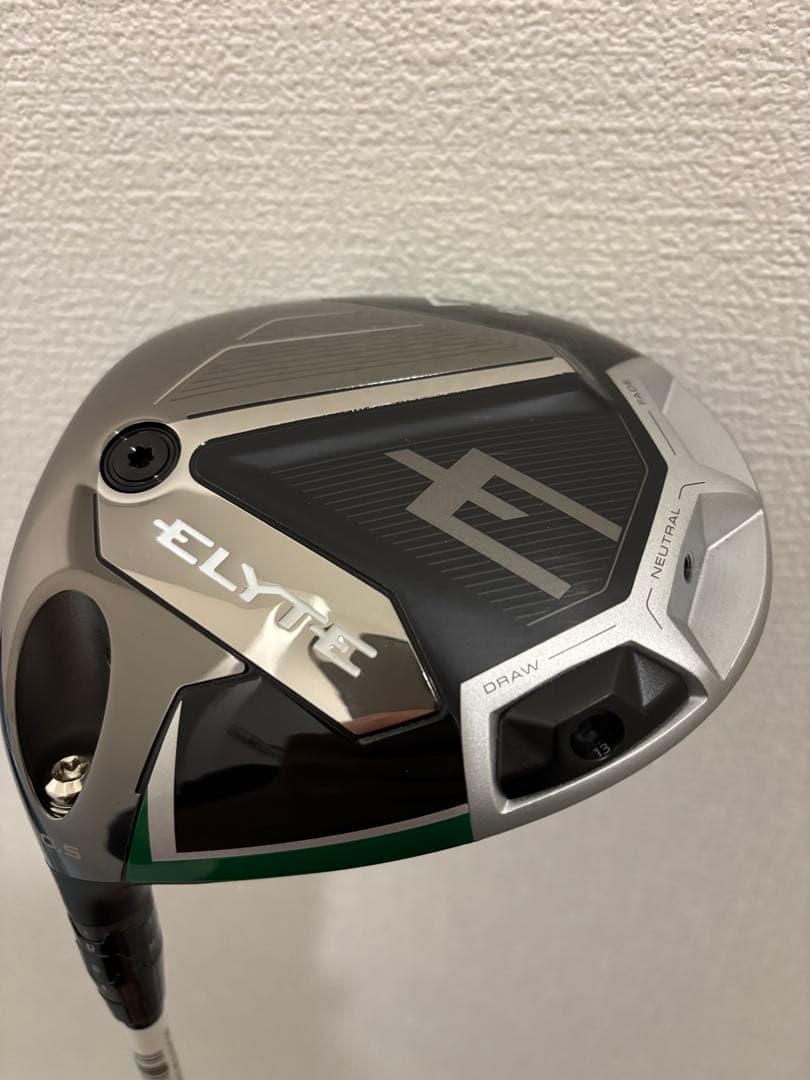 【ほぼ新品未使用 レフティ】キャロウェイ ELYTE ドライバー 純正シャフトS